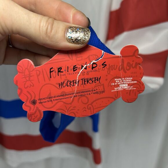 New Friends TV Show Official Hockey Jersey WB Men Size L/XL NWT - Picture 4 of 10